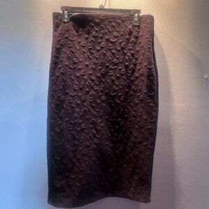 Black Cheetah print skirt